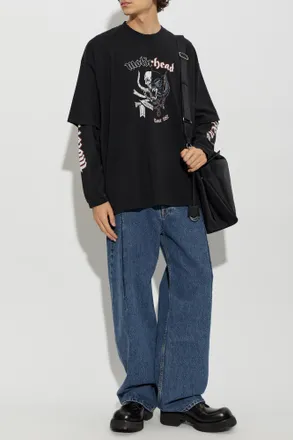 VETEMENTS T-shirt With Print, Mens, Black