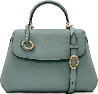 Oscar De La Renta Borsa a mano con design strutturato - Blu