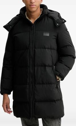 HUGO BOSS Magnuso2541 hooded zip coat - Black