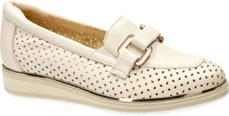 Softwaves Schoenen, Dames, Beige, 37 EU, Leer, Ventura Loafers