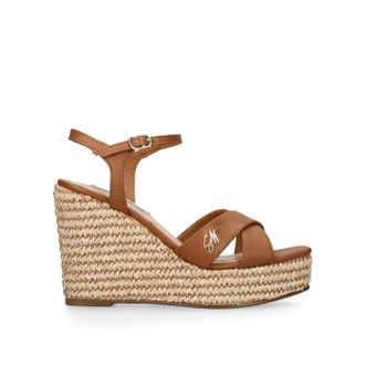 Steve Madden Womens Leather Cylo Tan Heels - Size UK 7