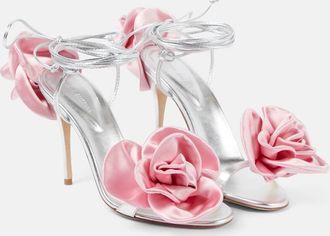 Magda Butrym Floral-applique leather sandals