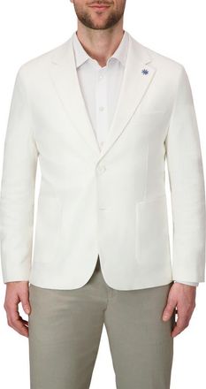Report Collection Linen Blend Stretch Sport Coat in White at Nordstrom Rack, Size 50