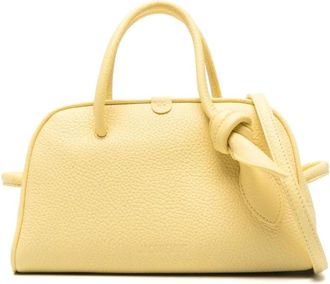 Jacquemus Gele Top Zip Handtas - Dames - Handtassen - Geel - ONE Size - Leer - Tassen