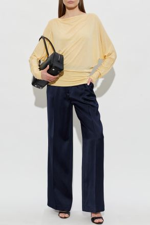 Anine Bing Trent Pants, Womens, Navy Blue