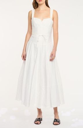 Cinq &agrave; Sept Jerome Midi Dress in White at Nordstrom, Size 12