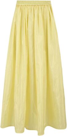 Douuod Dd 12 Cineraria Gele Rok - Dames - Maxi Rokken - Geel - M - Rokken