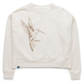 Kavu Crew Crop Pullover f&uuml;r Damen | wei&szlig;