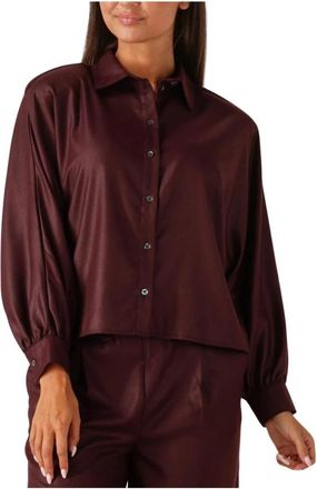 Ruby Tuesday Rode Pelline Blouse voor herfst/winter - Dames - Overhemden - Rood - M - Wol - Overhemden