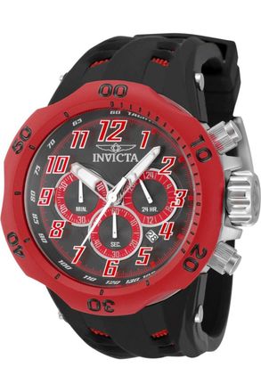 Invicta Venom - Hydra 48237 Heren Horloge - Quartz Uurwerk - Roestvrij Staal met zwarte Wijzerplaat - 52mm