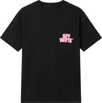Off-white T-shirt with logo - male - Off White - T-Shirts - Black - 2XL - Tops
