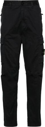 Stone Island Pantalone Regular Tapered - Heren - Slim Fit Broeken - Zwart - W29 - Katoen - Broeken