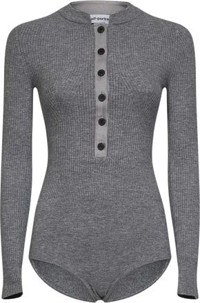 Self Portrait Truien - Dames - Bodies - Grijs - XS - Wol - Tops