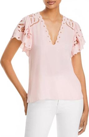 Ramy Brook Rochelle Blouse In Candy Pink