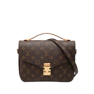 Louis Vuitton Pre-owned Pochette Metis - Dames - Pre-owned - Bruin - Maat: ONE Size Leer