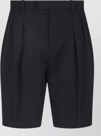 Saint Laurent wool straight bermuda shorts