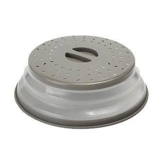 OEM Tapa Plegable Para Microondas - 3 Piezas, Protector Antisalpicaduras Con Orificio Para Vapor Para Calentar Alimentos, Color Gris