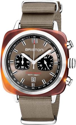 Briston Clubmaster Beige Dial Mens Watch 20142.SA.TS.30.NT