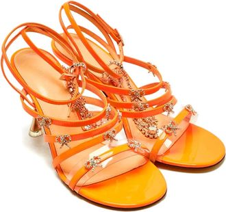 Mach & Mach Sandali Camille con cristalli - Bianco