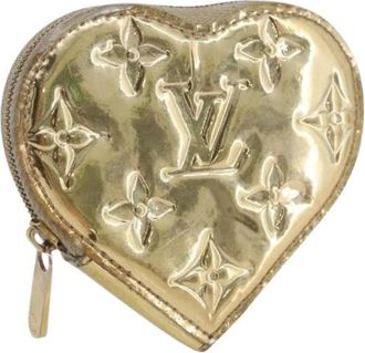 Louis Vuitton Pre-owned Wallets, female, Yellow, Size: ONE SIZE Pre-owned Vintage Monogram Miroir Coin Purse