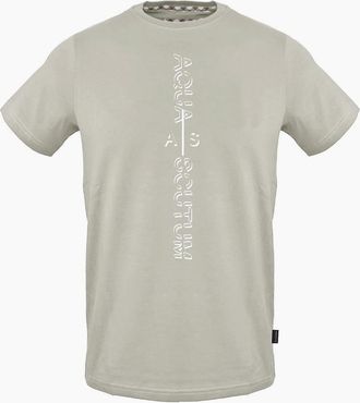 Aquascutum Mens Crew Neck Short Sleeve Regular Fit T-Shirt - Grey - Size: 36