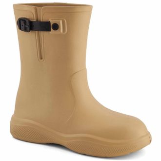 Andrea Womens Fashion Rain Boots In Beige