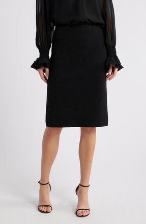 Kobi Halperin Winslet Beaded Skirt in Black at Nordstrom, Size Large