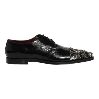 Dolce & Gabbana Business Shoes, male, Black, Size: 12 US Derby Dress Shoes