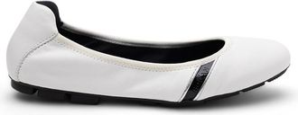 Hogan Ladies White Flats, US Size 6.5