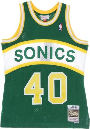 Mitchell & Ness Seattle Supersonics Basketball Tank Top - Heren - Fitness - Groen - S - Polyester - Fitness