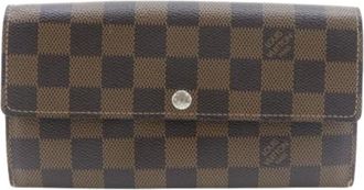Louis Vuitton Pre-owned Wallets, female, Brown, Size: ONE SIZE Pre-owned Damier Long Wallet (bi-fold)