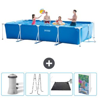 Intex Piscina Con Estructura Rectangular - 450x220x84 Cm - 5-piezas Scb128