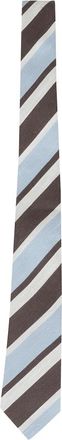 Tagliatore Cravatta Seta Regimental - Heren - Stropdassen - Bruin - ONE Size - Accessoires
