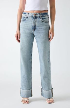 Guess Rey Wide Leg Jeans in Ctbu-Dark at Nordstrom, Size 29 X 32