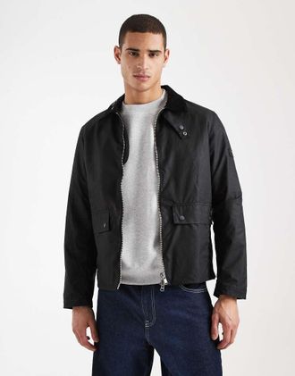 Barbour Marker - Giacca cerata nera-Nero