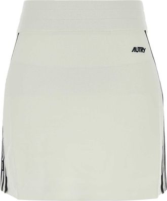 Autry White Knit Mini Skirt