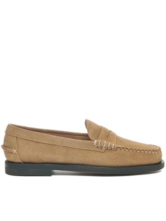 Sebago Brown Classic Dan Flesh Out Suede Loafers