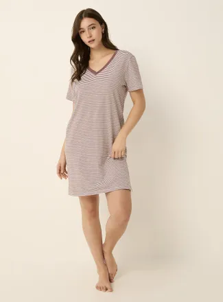 Miiyu Womens Soothing tone pattern sleep Tee Shirt