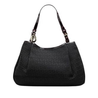 Fendi Pre-owned Vintage Schoudertas - Dames - Pre-owned - Zwart - Maat: ONE Size Leer