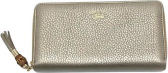 Gucci Pre-owned Wallets, female, Yellow, Size: ONE SIZE Pre-owned Leather wallets