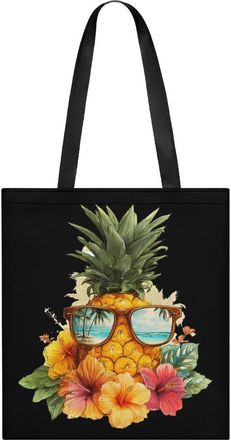 Generic Eyeglasses Pineapple Tote Bag for Women Men Shoulder Bags Purses Pouch Handbags