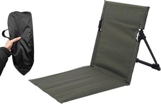 OEM Silla Plegable, Silla De Camping, Con Respaldo, Asiento Acolchado, Silla De Playa Port&aacute;til, Silla De Jard&iacute;n Con Respaldo, Picnic, Verde Militar