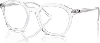Ray-Ban 50mm Irregular optical glasses in Transparent at Nordstrom