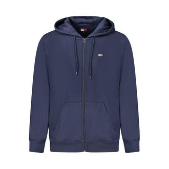 Tommy Hilfiger Cotton-Blend Hooded Sweatshirt Hoodie - Blue