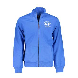 La Martina Blue Cotton Mens Sweatshirt