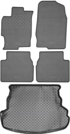 OEM Juego De Alfombrillas De Goma Para Coche Y Alfombrilla Para Maletero Para Mazda 6 I Sed&aacute;n (2002-2007)
