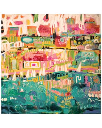 iCanvas Abstract Marina II by Karen Fields Wall Art