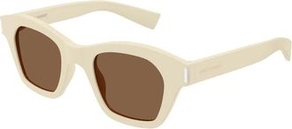 Saint Laurent Sunglasses, unisex, Beige, Size: 47 MM SL 592 Sunglasses