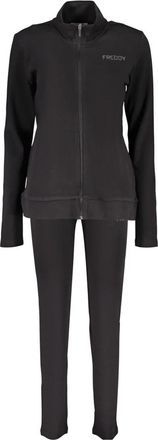 Freddy Zip And High Neck Tracksuit - Dames - Trainingspakken - Zwart - L - Tweed - Fitness
