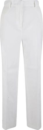 Fabiana Filippi Witte Broeken voor Vrouwen - Dames - Straight fit broeken - Wit - XS - Broeken